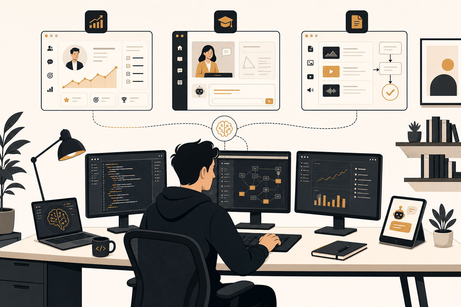 Solo developer building multiple apps and products with AI assistance